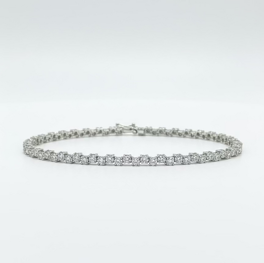 Criss Cross Tennis Bracelet 4.81ct