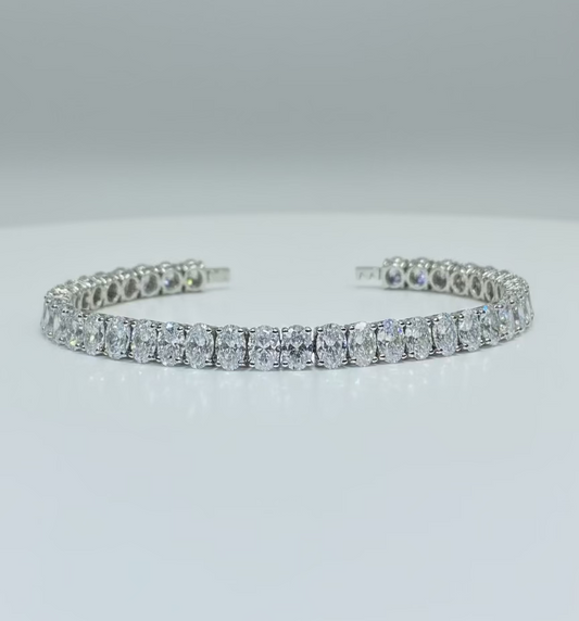 Oval Tennis Bracelet 19.90ct