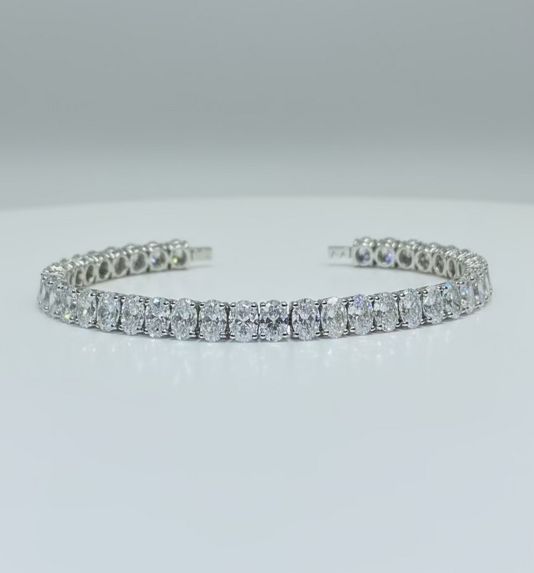 Oval Tennis Bracelet 19.90ct