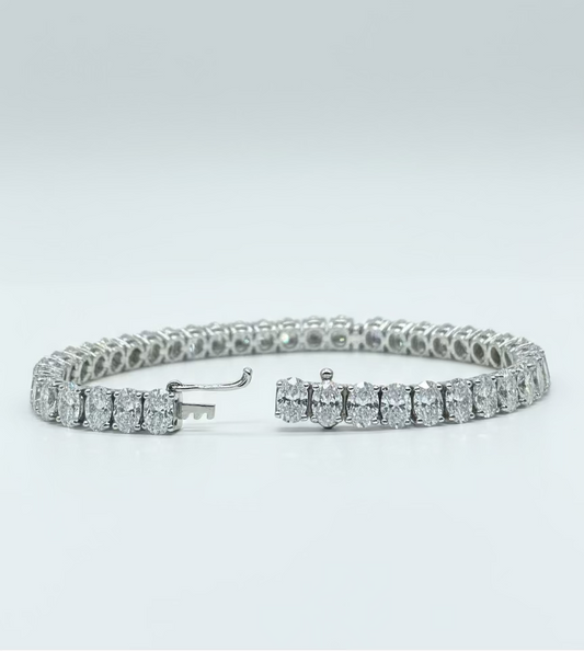 Oval Tennis Bracelet 19.90ct