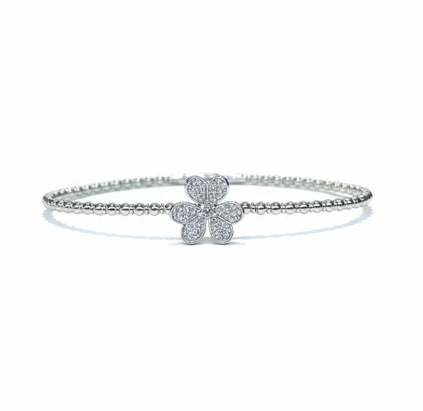 
                    Flower Diamond Bangle 0.30ct
                  