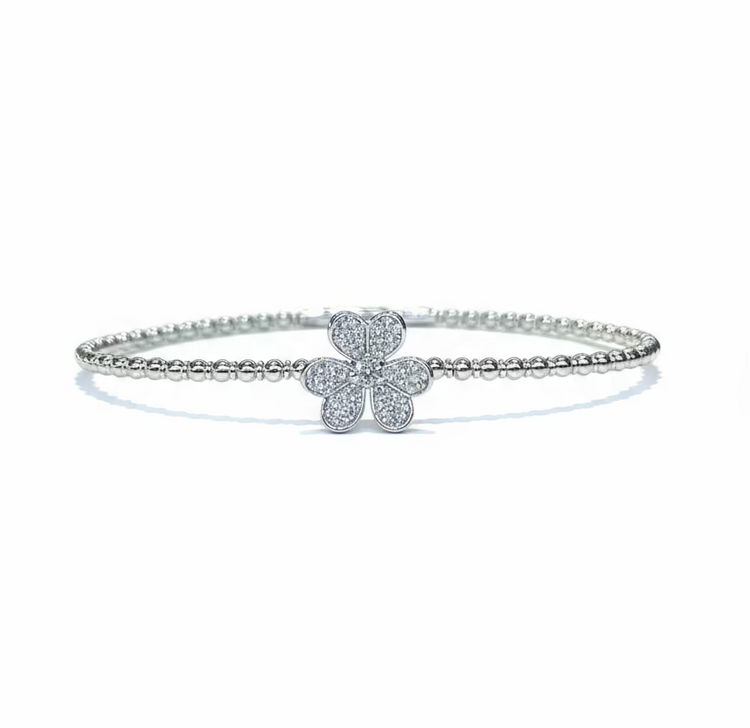 Flower Diamond Bangle 0.30ct