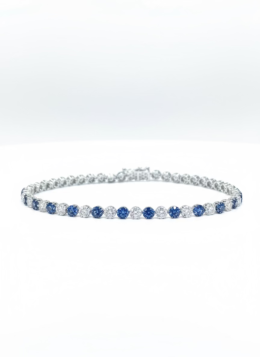 
                    Blue Diamond Tennis Bracelet 2.00ct
                  