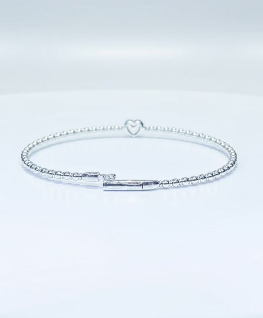 Heart Shaped Bangle 0.20ct
