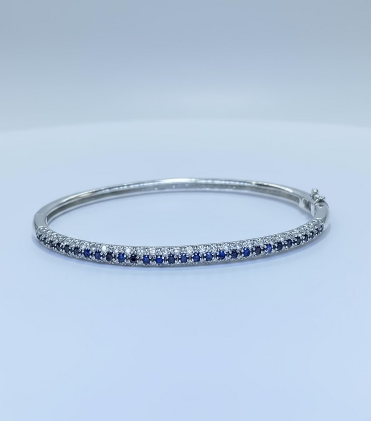 Black Diamond Bangle 0.64/0.48ct