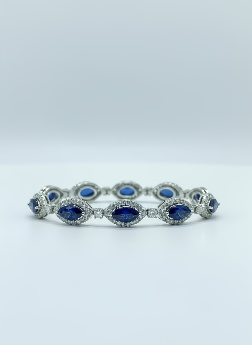 
                    Sapphire Diamond Bracelet
                  