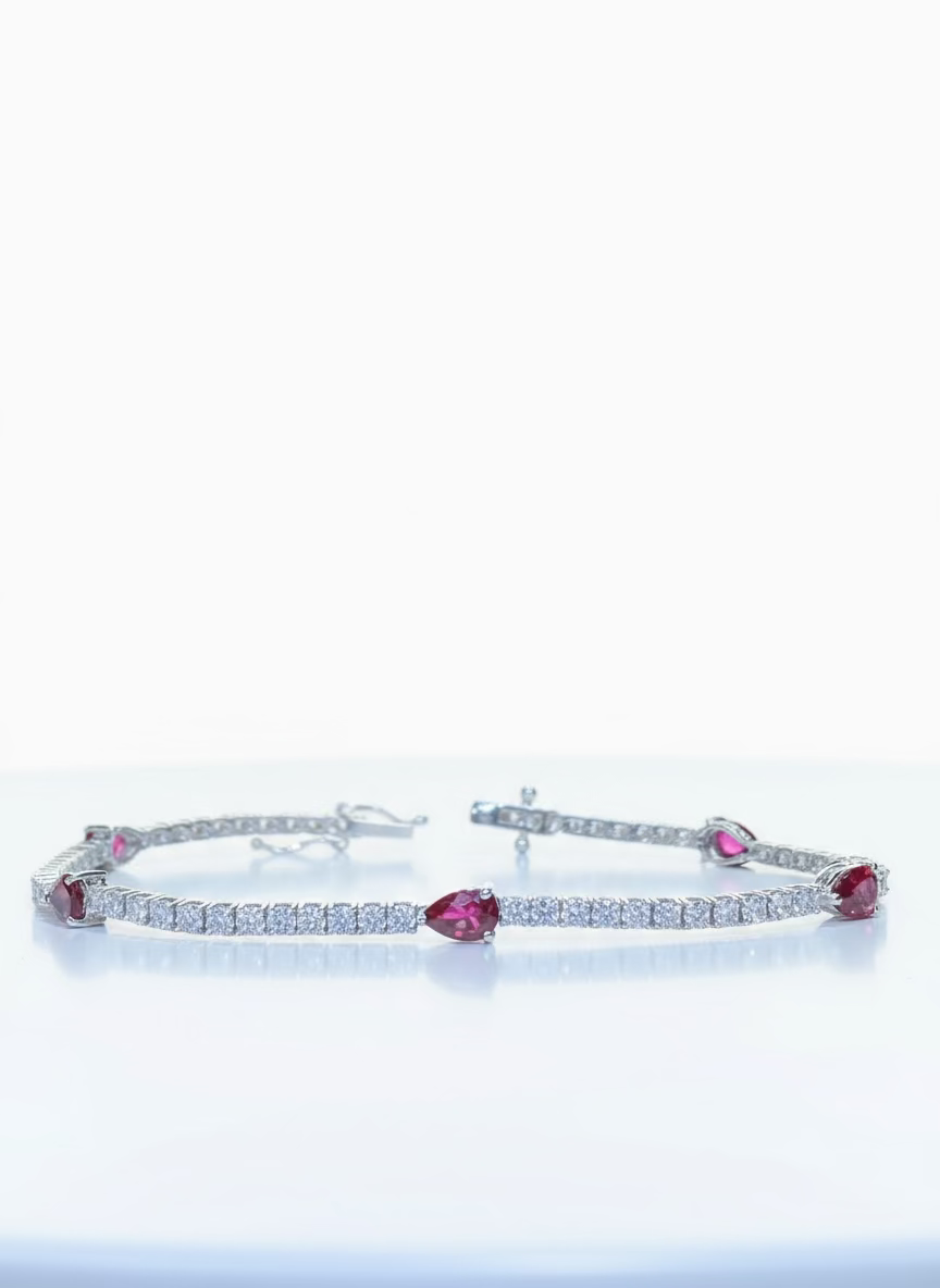 
                    Ruby Diamond Tennis Bracelet 2.32/2.31ct
                  