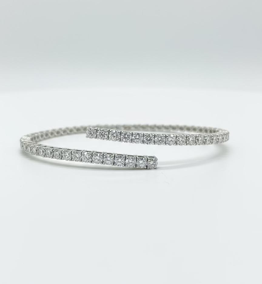 
                    Diamond Tennis Bangle 4.10ct
                  