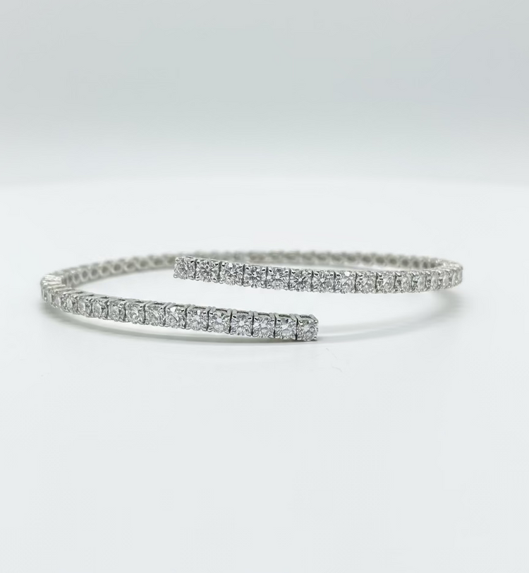 Diamond Tennis Bangle 4.10ct