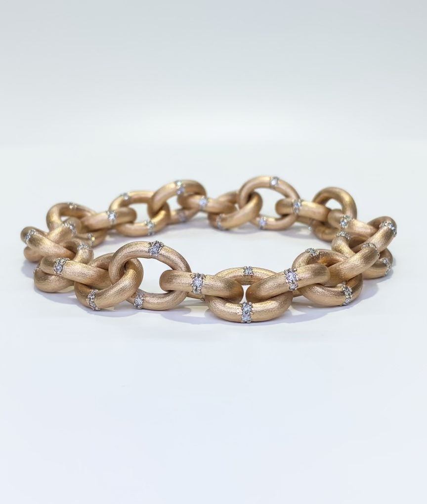 
                    Diamond Oval Link Bracelet 1.90ct
                  