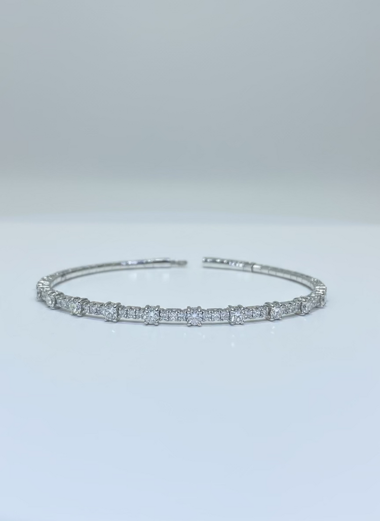 Diamond Flexible Bangle 2.00ct