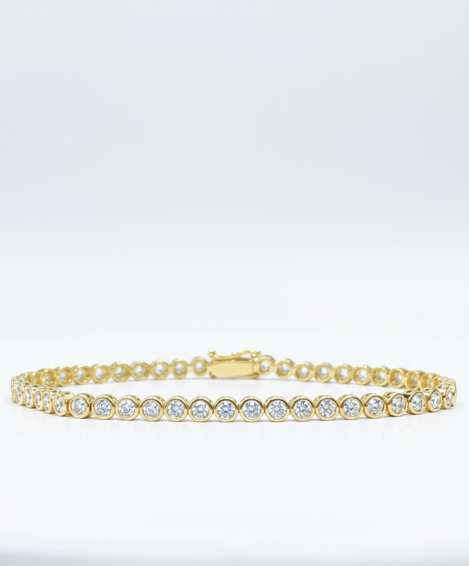 
                    Diamond Round Bezel Bracelet 3.62ct
                  