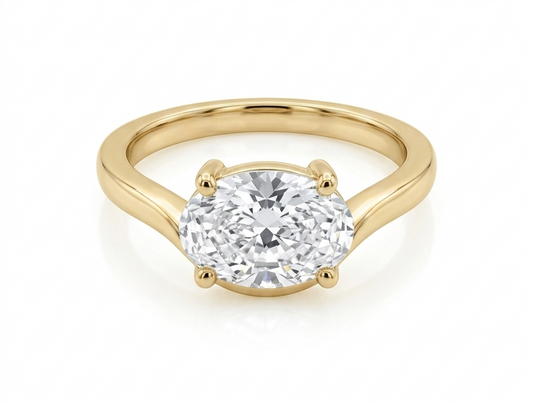 Diamond Twist Ring Oval 2.03ct