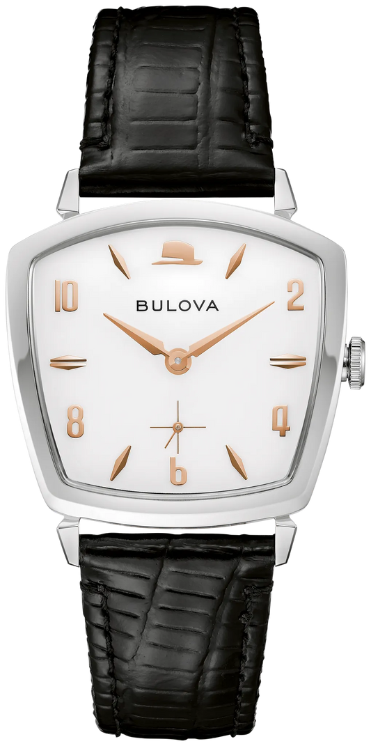 Bulova 96A337 Frank Sinatra white dial vintage watch - front