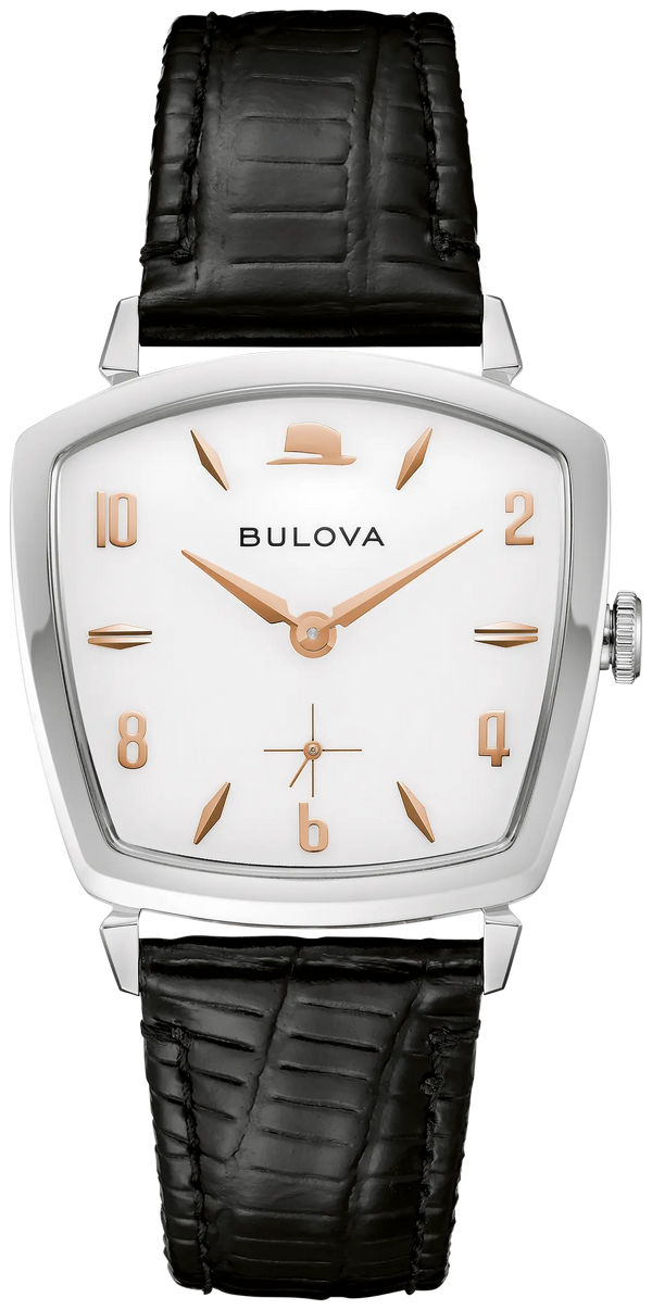 Bulova 96A337 Frank Sinatra white dial vintage watch - front
