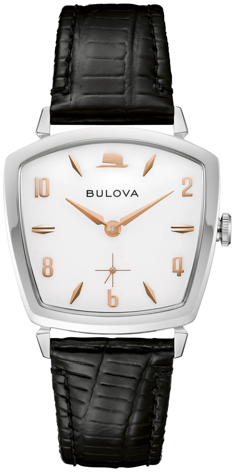 Bulova 96A337 Frank Sinatra white dial vintage watch - front
