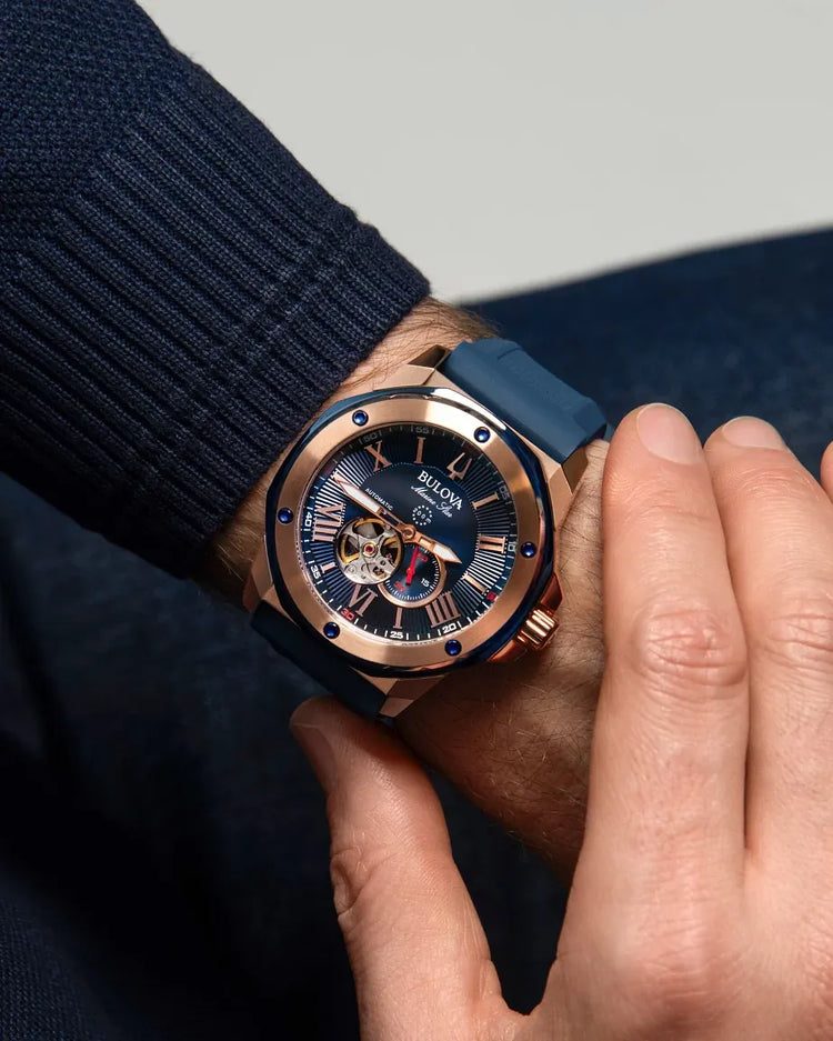 Bulova 98A227 Marine Star exhibition caseback