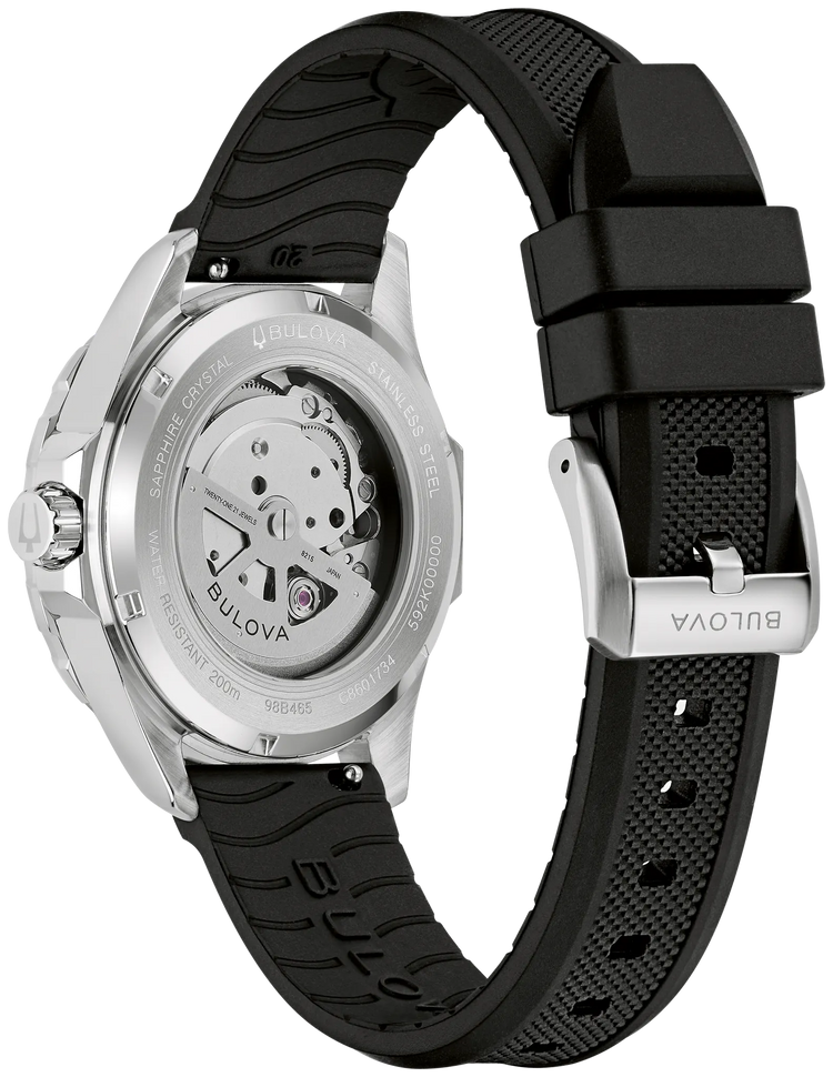 Bulova 98B465 Marine Star case and bezel profile