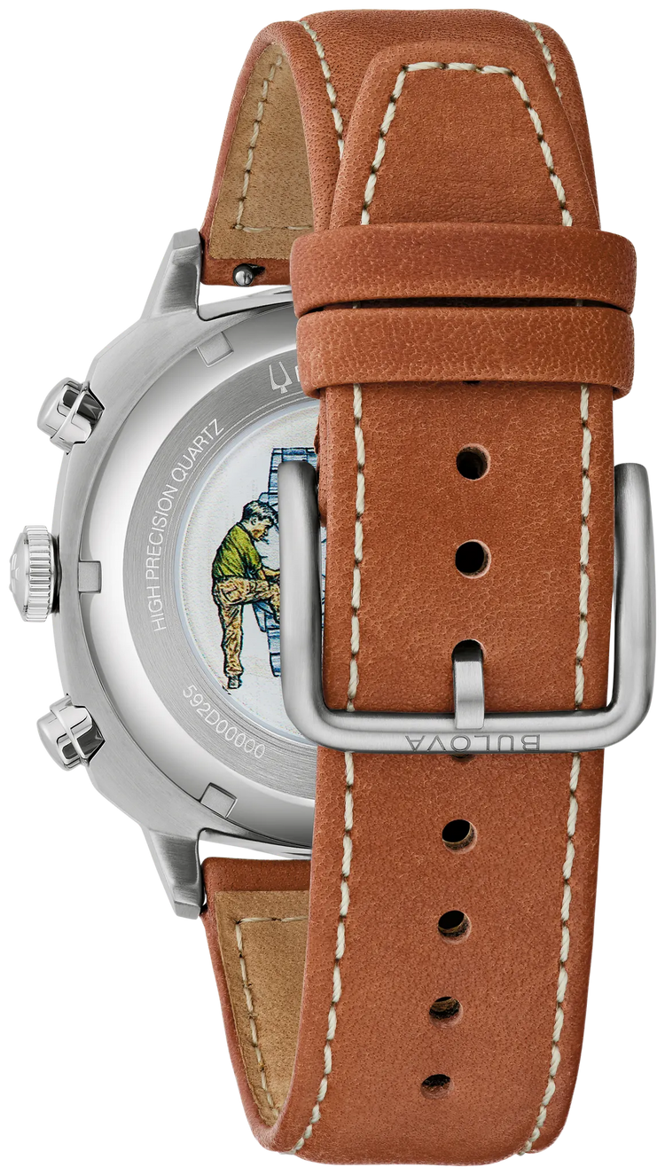 Bulova 96B482 Military cushion case profile