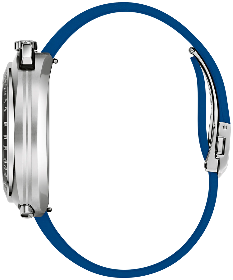 Bulova Shelby 98B452 blue dial detail