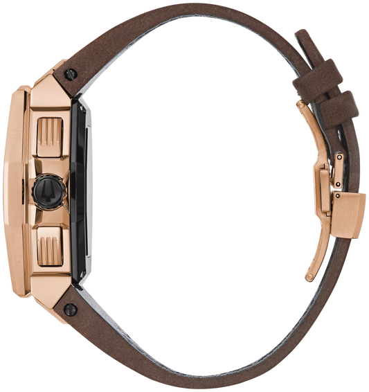 Bulova 98B356 Series X dial and movement detail