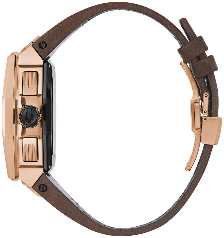 Bulova 98B356 Series X dial and movement detail