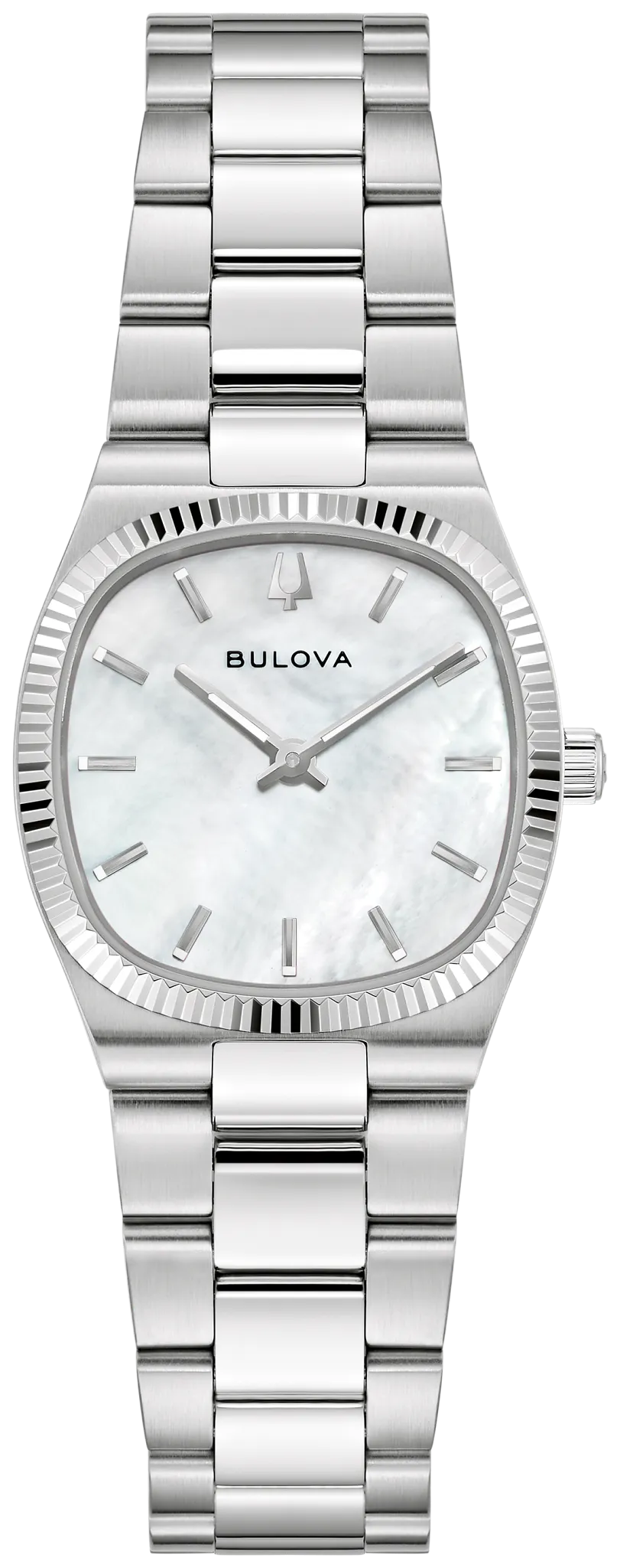 
                    Bulova 96L353 Super Seville Mini women's white dial watch - front
                  