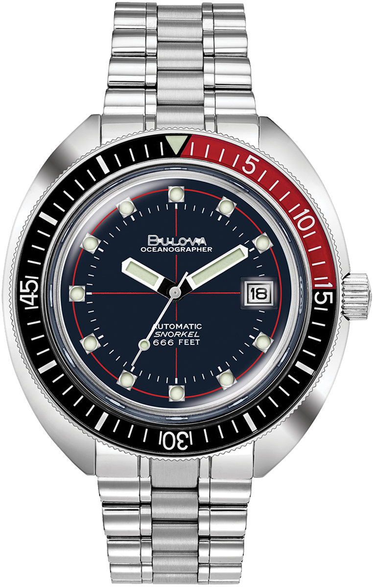 
                    Bulova 98B320 Oceanographer Devil Diver black dial automatic watch - front
                  