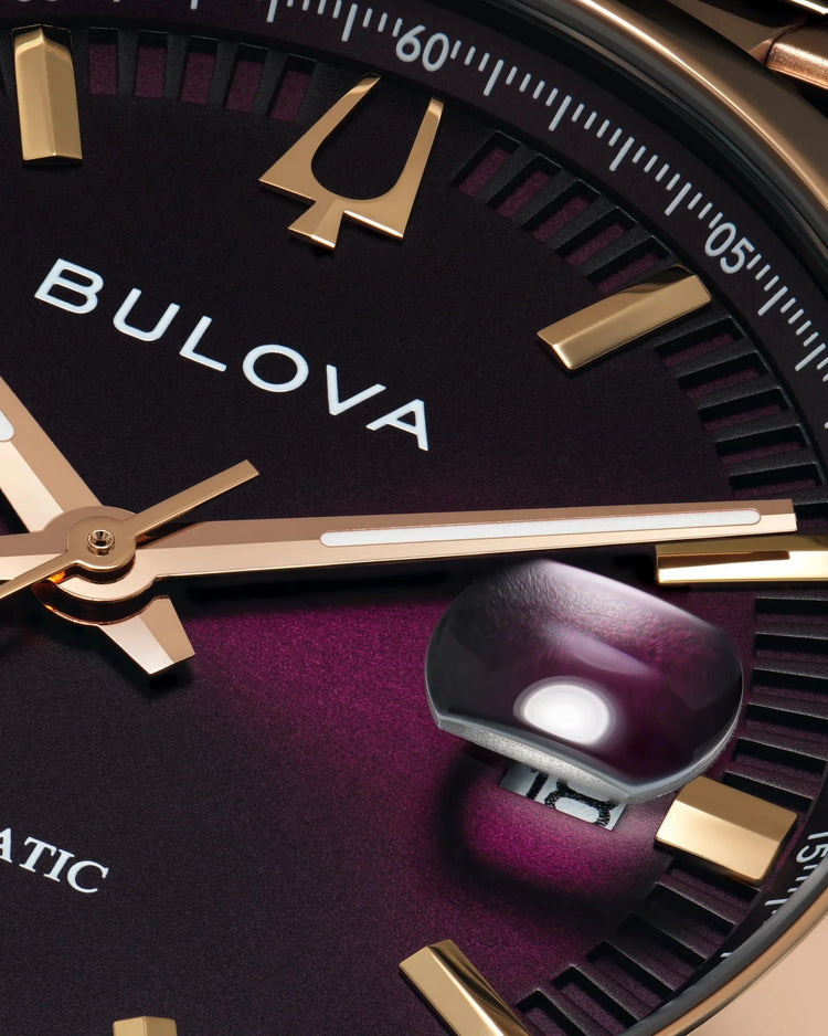 Bulova Surveyor 97B234 men's automatic rose gold-tone watch