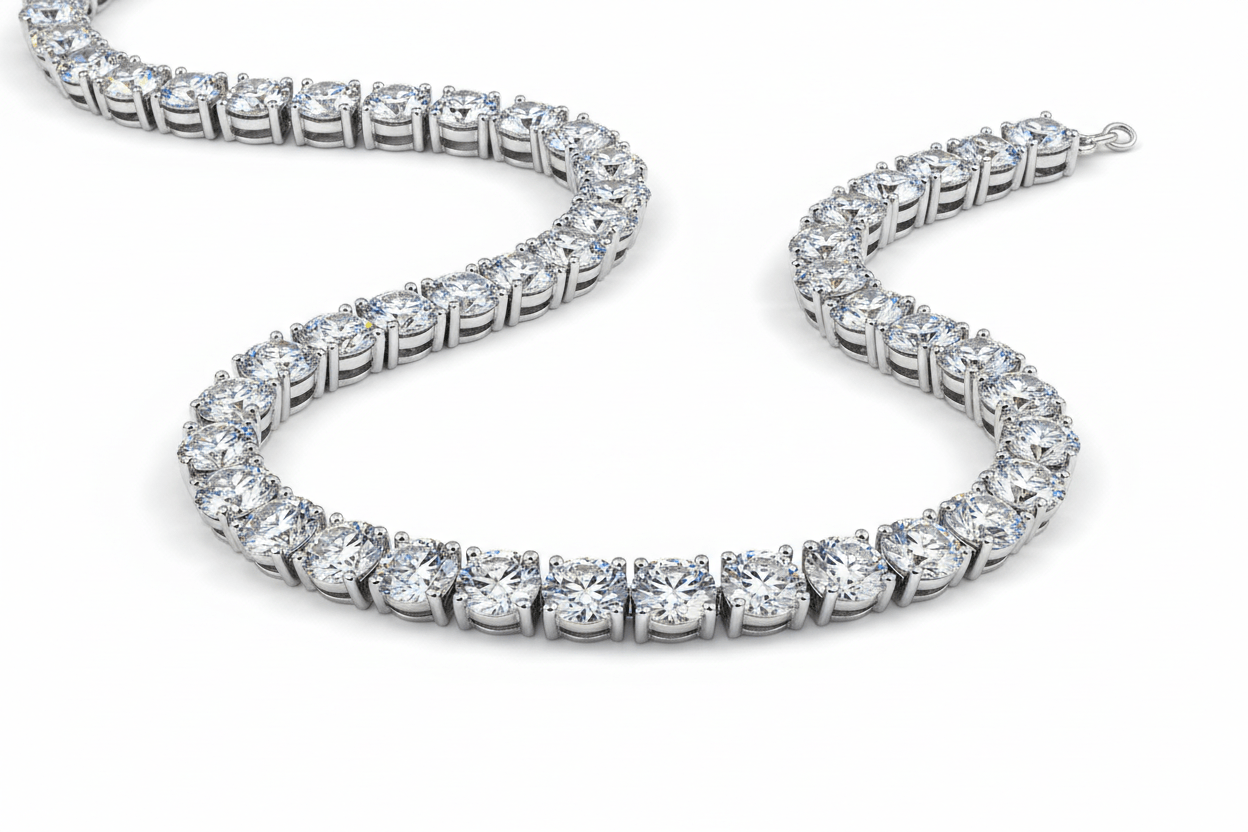
                    14K White Gold 
                  