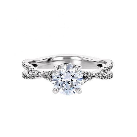 Solitaire Engagement Rings With 1.06 Carat Radiant Shape Lab Grown Diamond (Certificate No: 602338196)